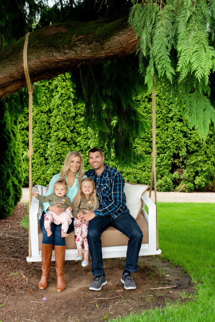 family with two kids